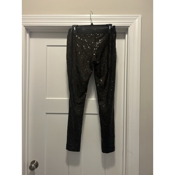 Tipsy Elves Black Sequin Pants Leggings NWT Size XL Stretch Holiday Party Club - Picture 5 of 5